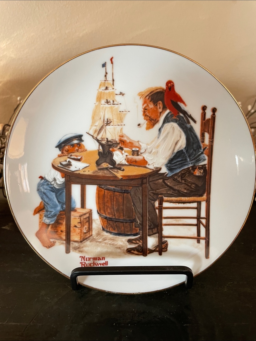 Norman Rockwell “For a Good Boy” Porcelain Collectible Plate - 1982 - 6.5”